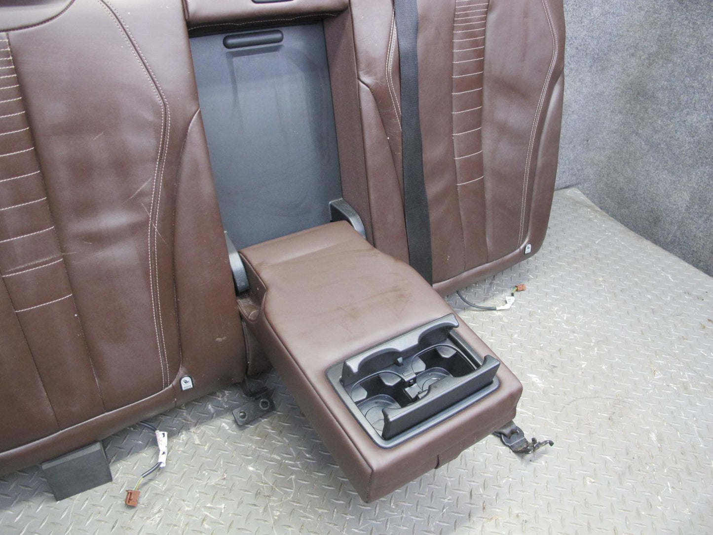 2014-2018 BMW F15 X5 Front & Rear Sport Leather Seat Screen Bolster Set Mokka