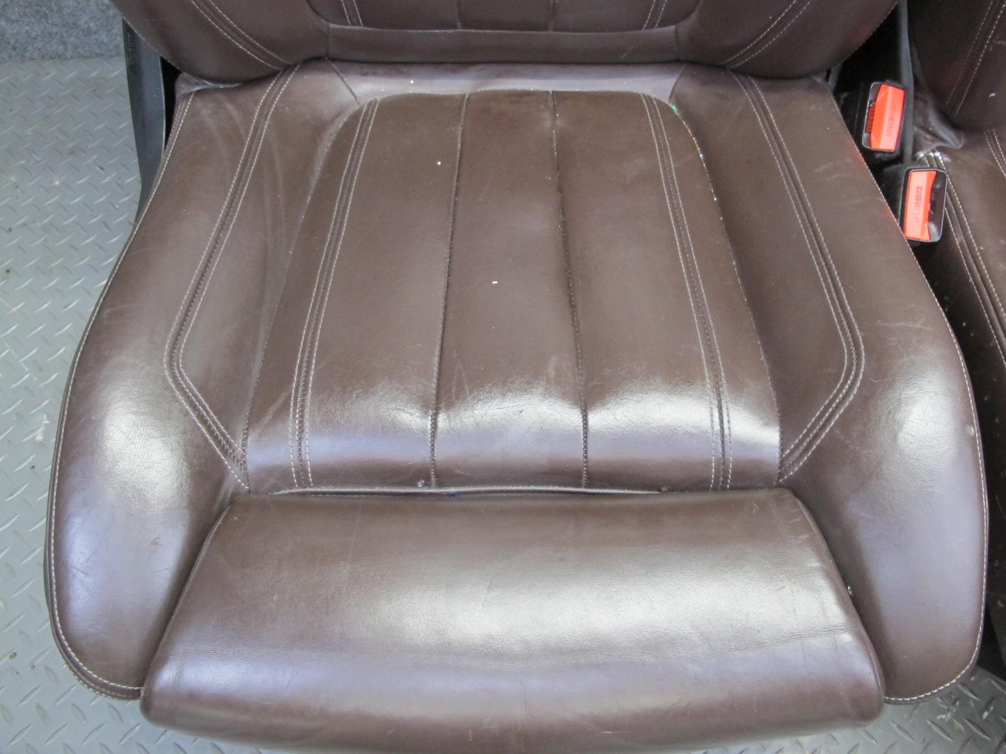 2014-2018 BMW F15 X5 Front & Rear Sport Leather Seat Screen Bolster Set Mokka