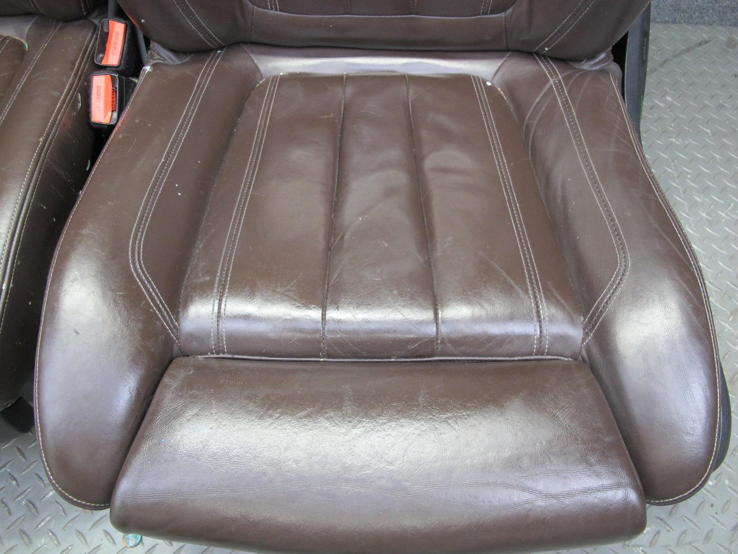 2014-2018 BMW F15 X5 Front & Rear Sport Leather Seat Screen Bolster Set Mokka