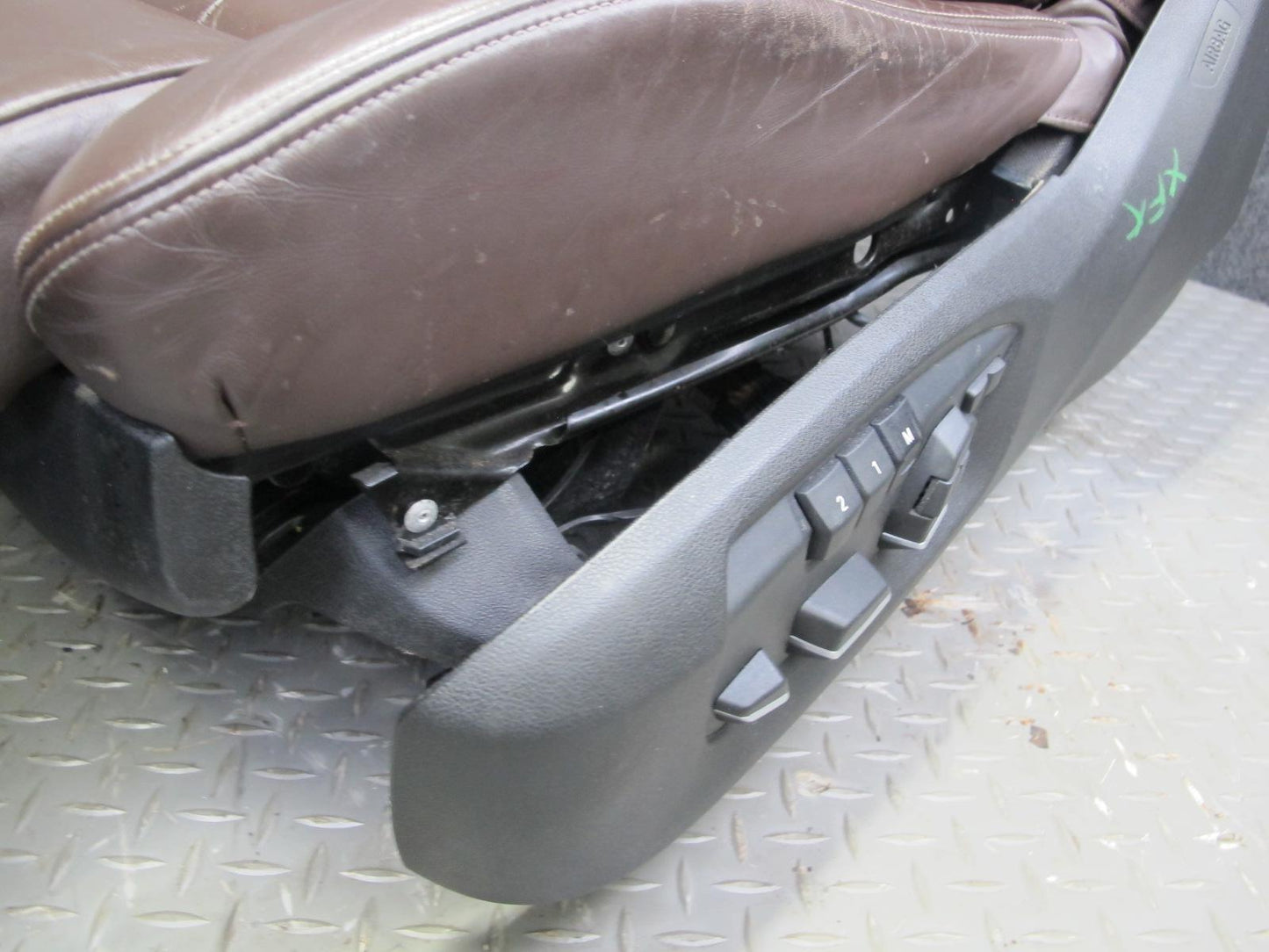2014-2018 BMW F15 X5 Front & Rear Sport Leather Seat Screen Bolster Set Mokka