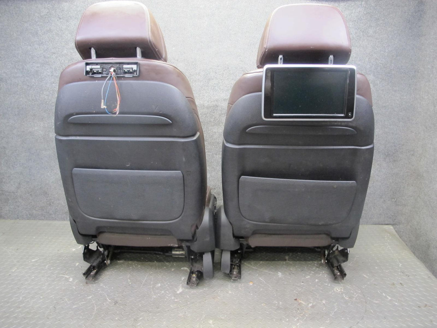 2014-2018 BMW F15 X5 Front & Rear Sport Leather Seat Screen Bolster Set Mokka