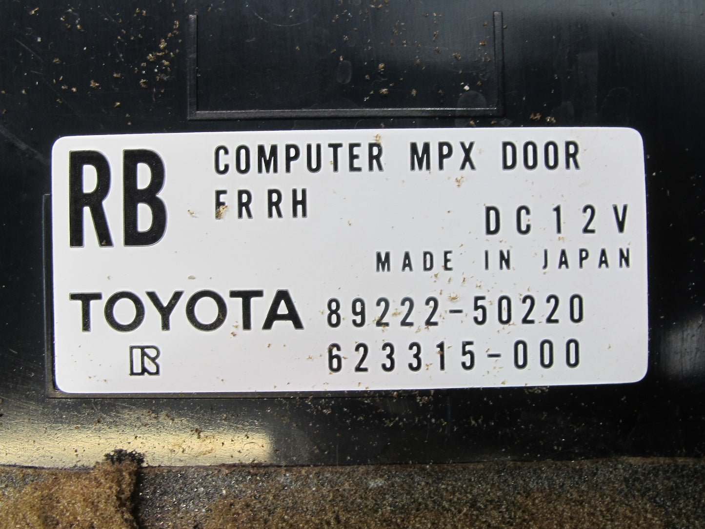 2004-2006 Lexus LS430 UCF30L Front Right Door Multiplex Control Module OEM