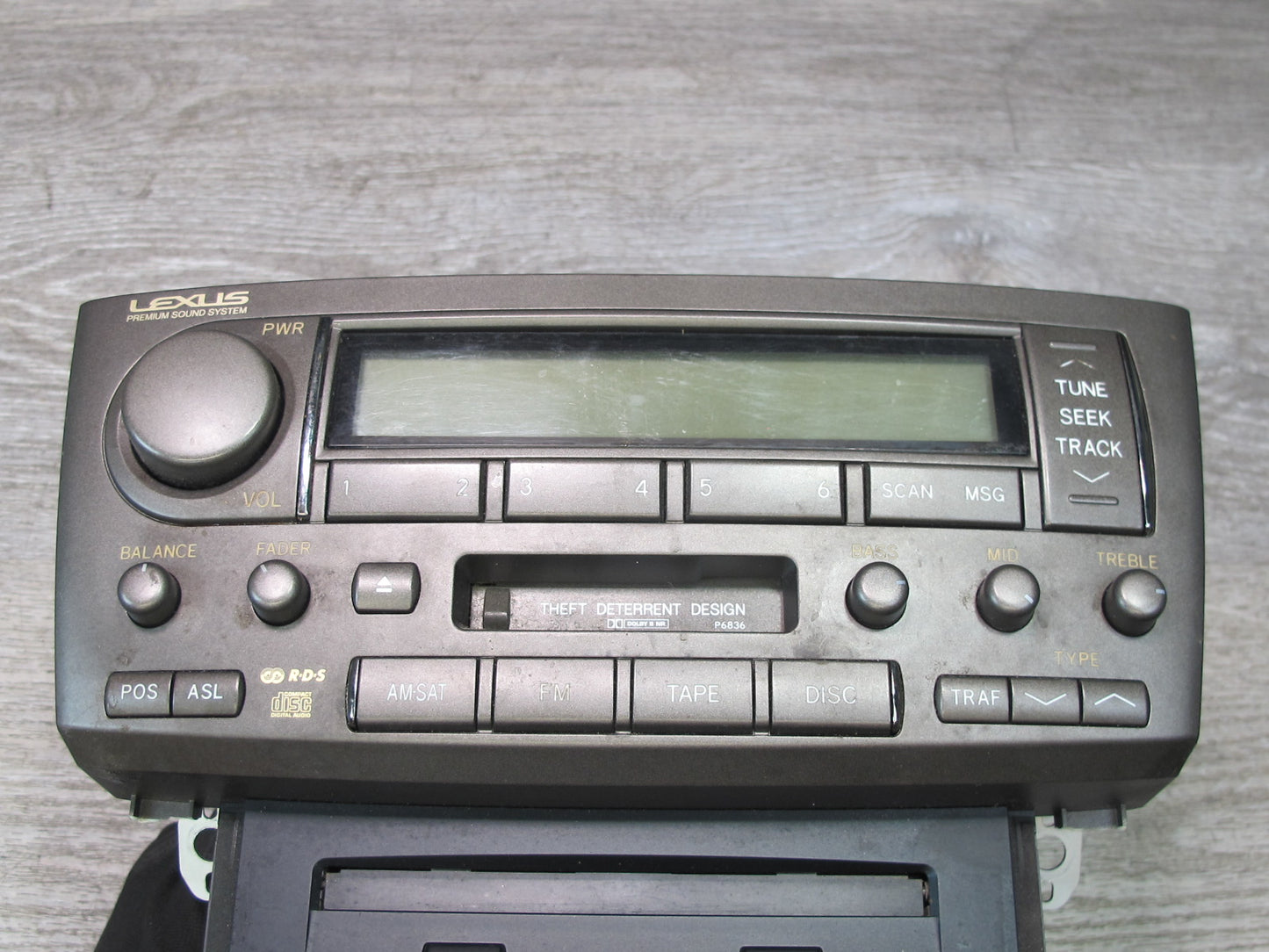 04-06 Lexus UCF30L LS430 Radio CD Changer Cassette Player Receiver Head Unit OEM