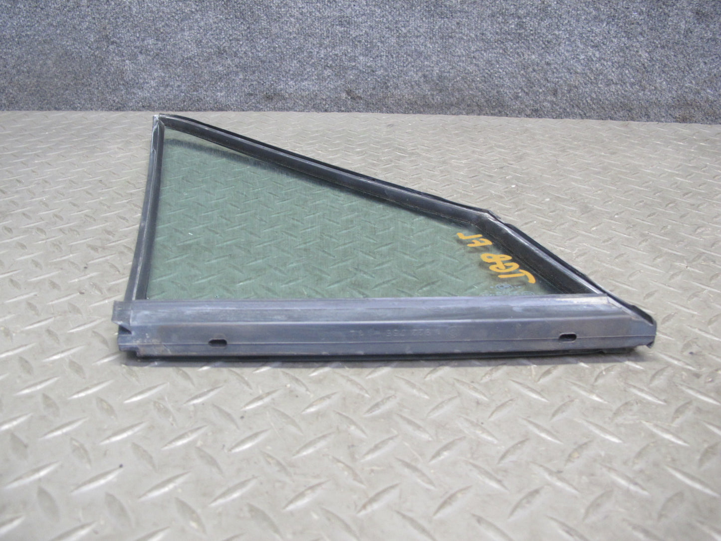 87-91 BMW E30 3-SERIES Convertible Left Door Fixed Corner Glass Window OEM
