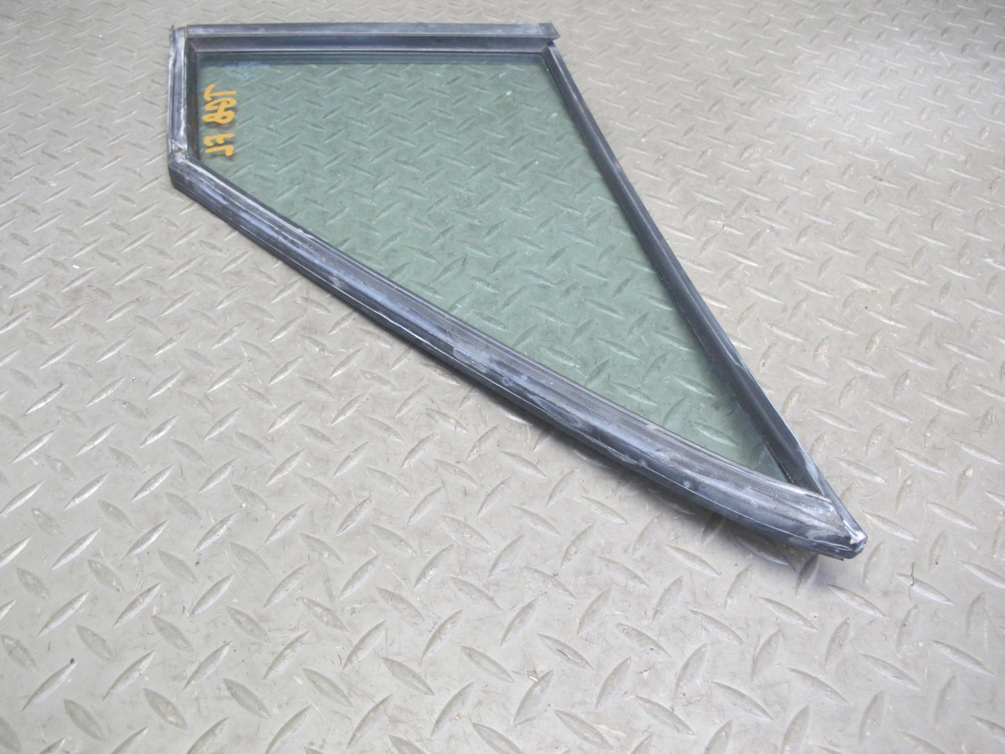 87-91 BMW E30 3-SERIES Convertible Left Door Fixed Corner Glass Window OEM