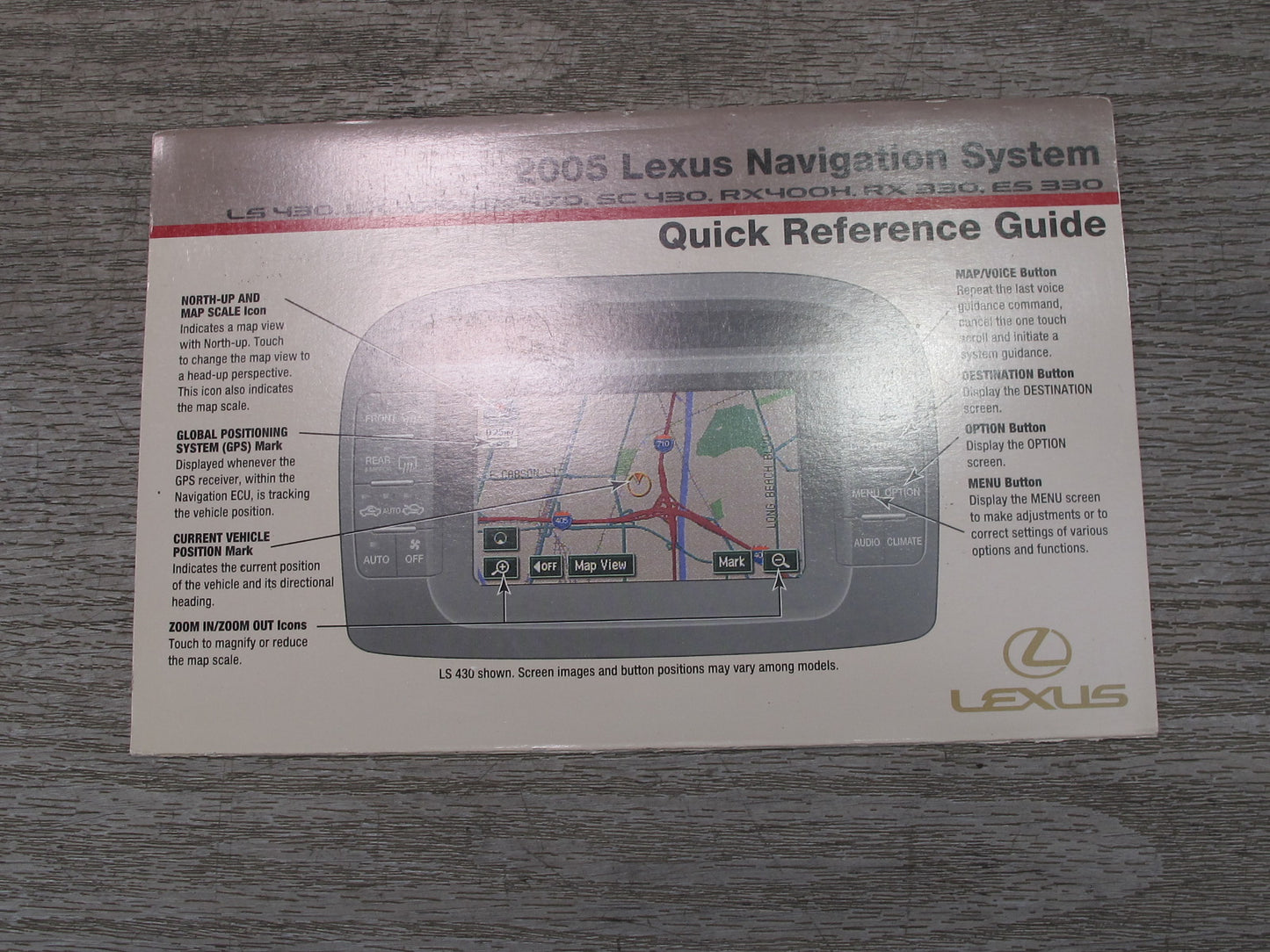 2005 Lexus UZJ100L LX470 Owners Operator User Guide Manual Book Case Set