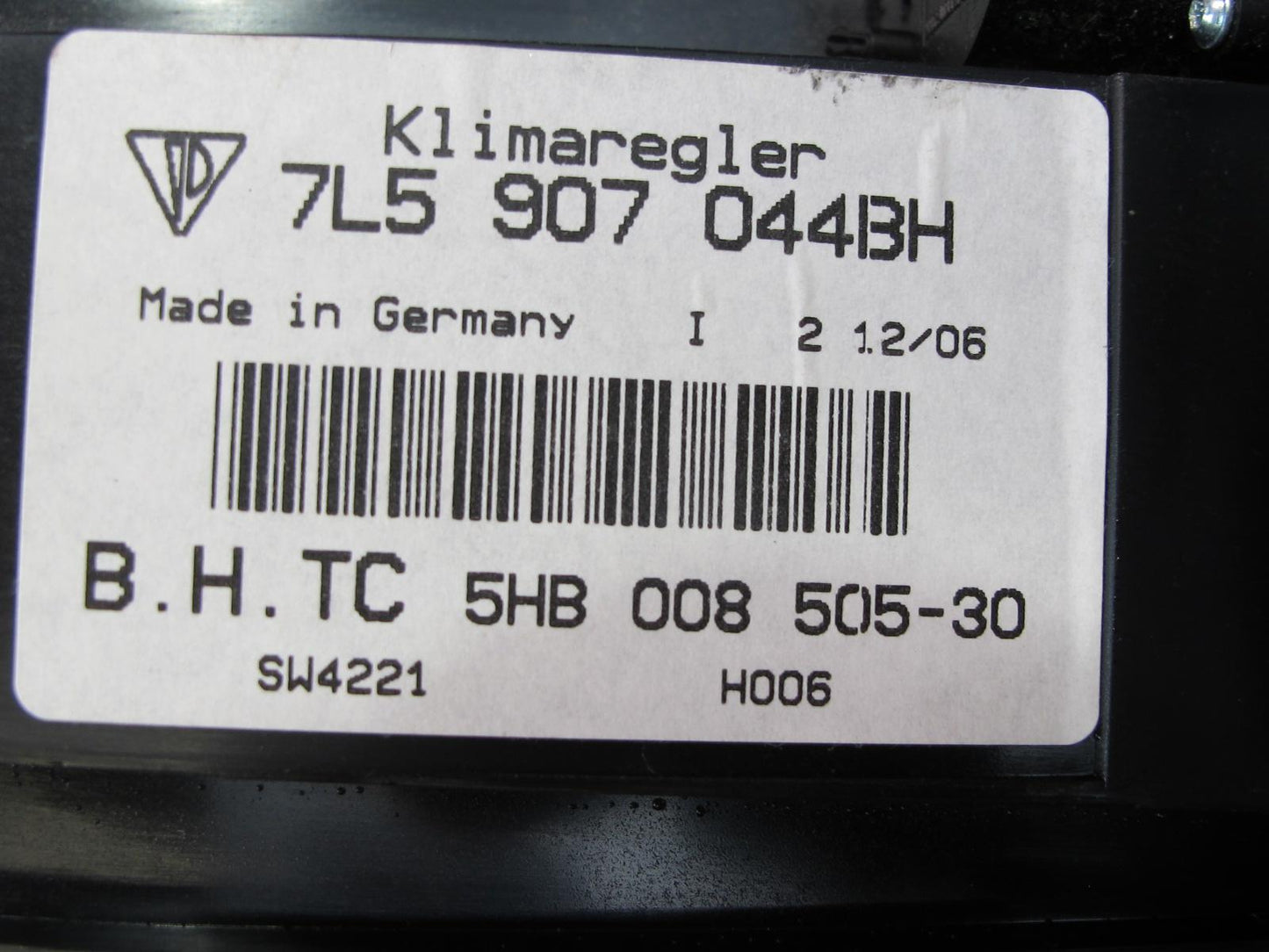 2006 Porsche Cayenne 955 Turbo S A/C Heater Climate Control Swtich 7L5907044BH