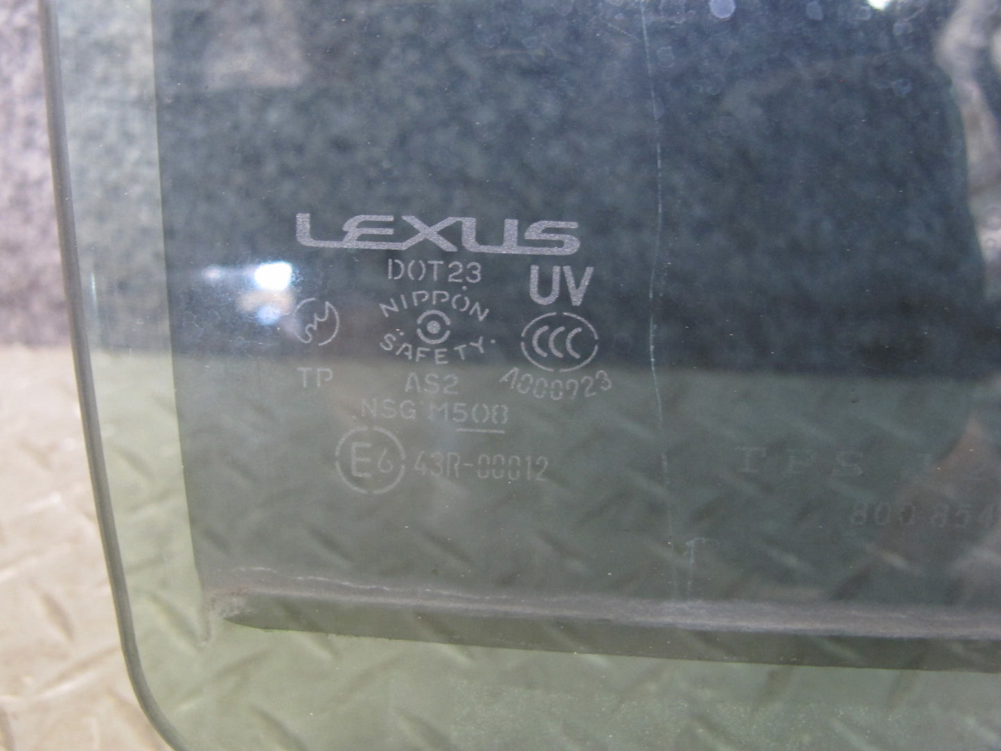 01-06 Lexus UCF30L LS430 Rear Right Door Glass Window OEM