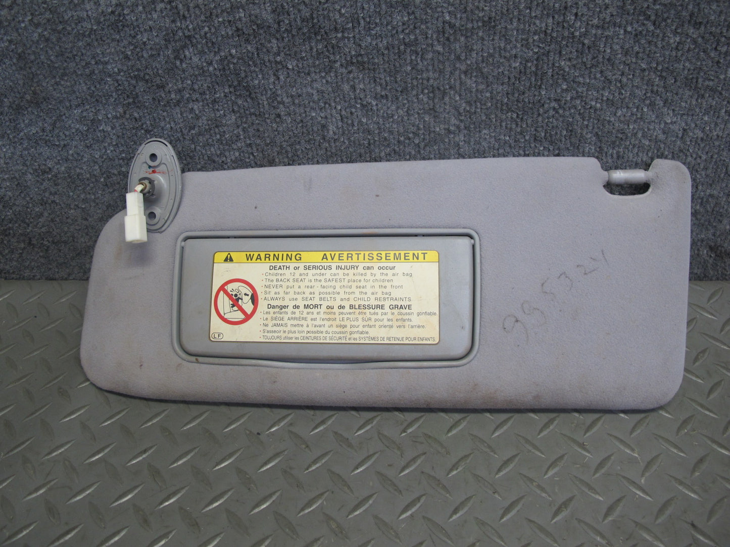 01-06 Lexus UCF30L LS430 Set of 2 Front Left & Right Sun Visor OEM