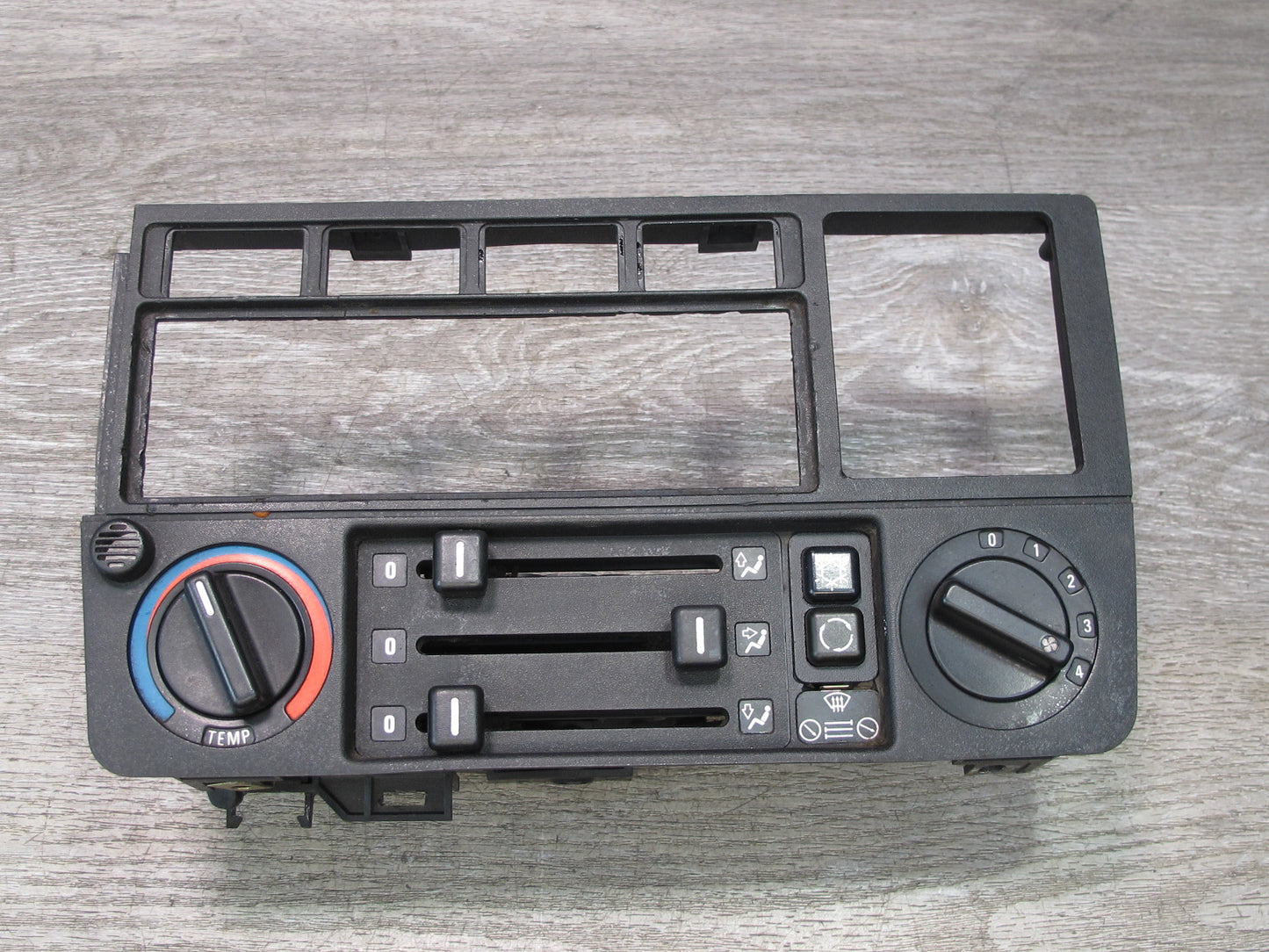 87-91 BMW E30 3-SERIES Manual A/C Heater Climate Control Switch Panel OEM