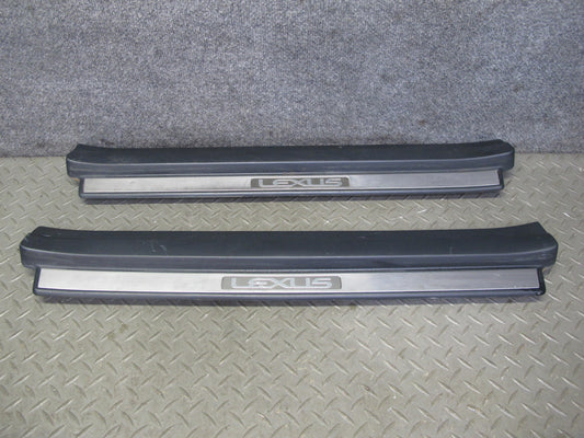 01-06 Lexus UCF30L LS430 Set of 2 Front Door Scuff Sill Plate Trim Panel OEM