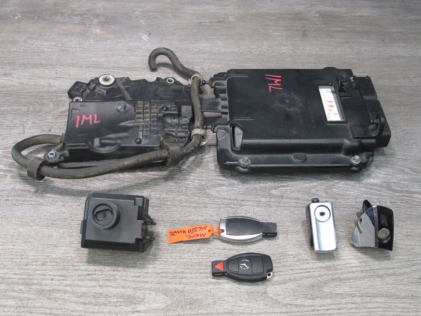 2012 Mercedes W166 ML350 276.955 ECU ECM TCM Ignition Glove Door Lock Keys Set
