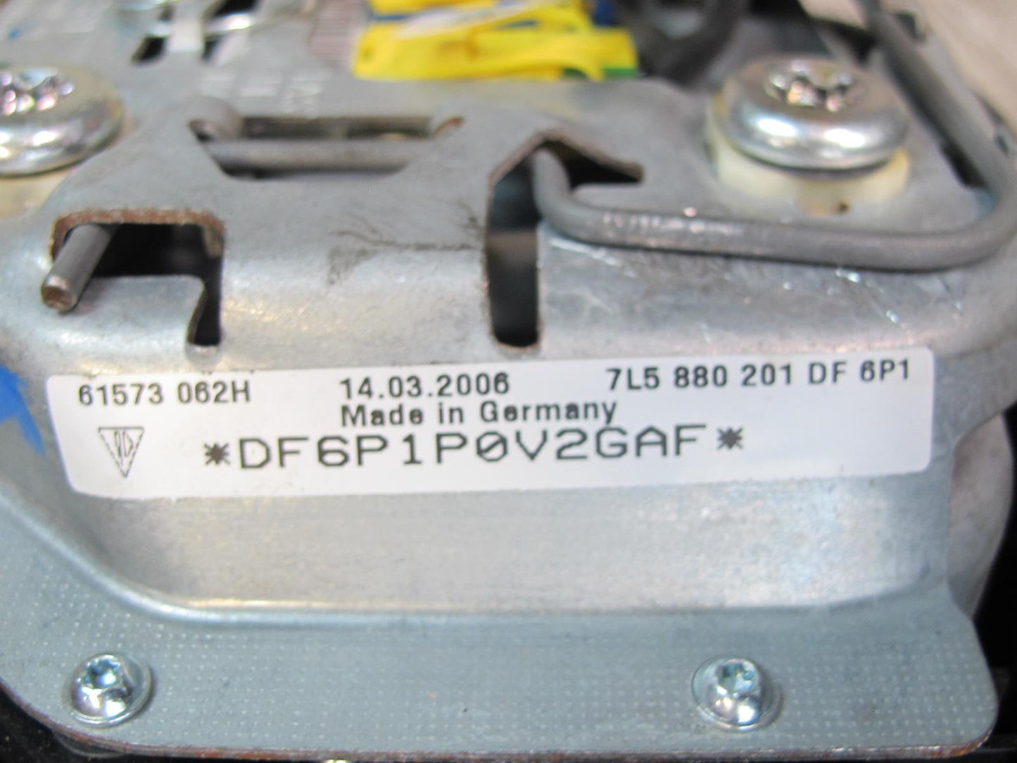 03-10 PORSCHE CAYENNE 955 957 FRONT LEFT DRIVER SIDE STEERING WHEEL SRS AIRBAG OEM