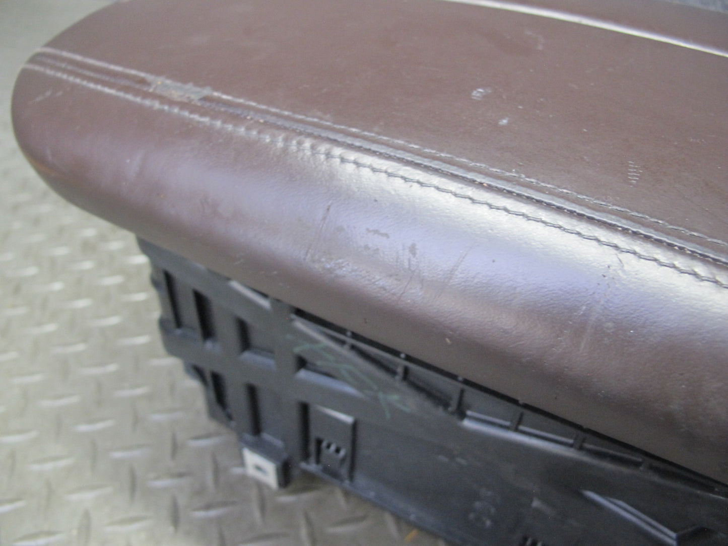 2014-2018 BMW F15 X5 Front Center Console Leather Armrest Compartment Storage