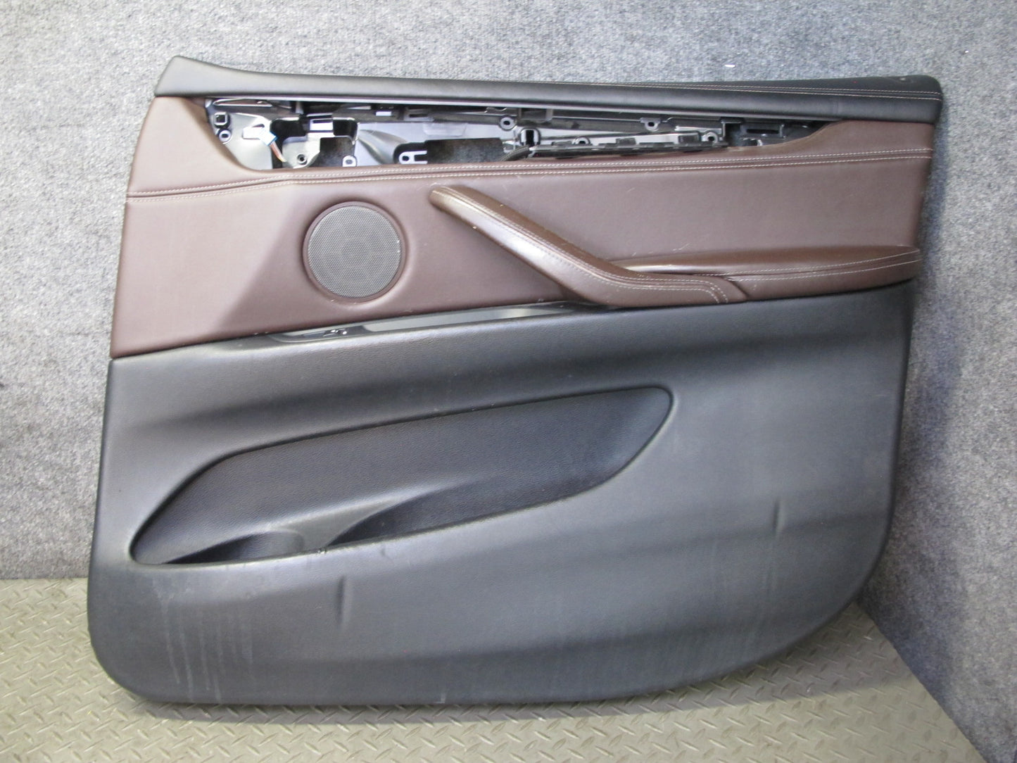 2014-2018 BMW F15 X5 Front Left & Right Door Interior Trim Panel Mokka Set of 2