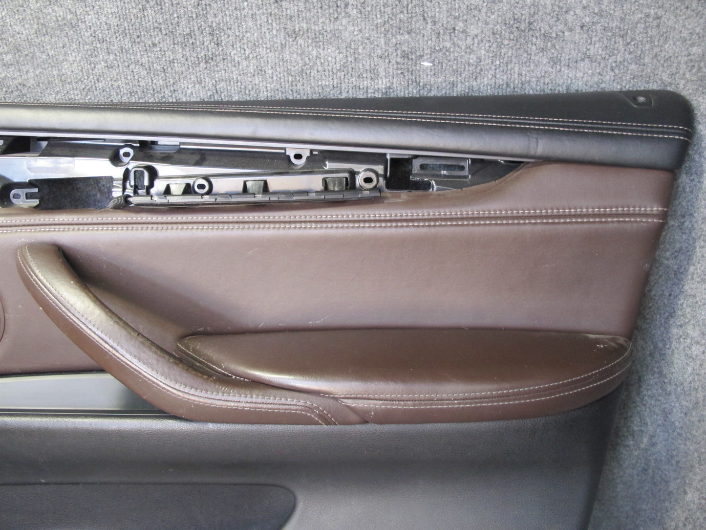 2014-2018 BMW F15 X5 Front Left & Right Door Interior Trim Panel Mokka Set of 2