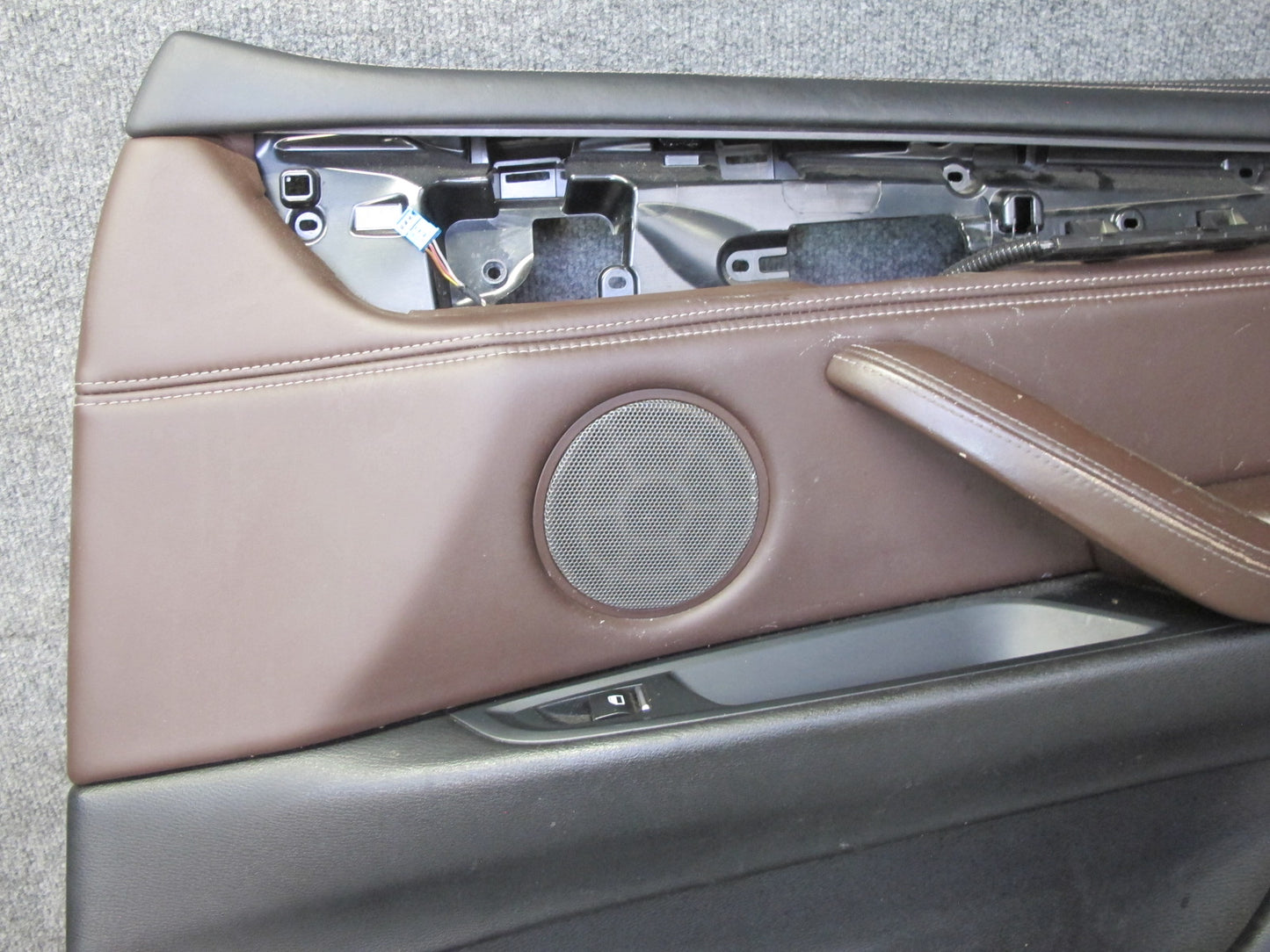 2014-2018 BMW F15 X5 Front Left & Right Door Interior Trim Panel Mokka Set of 2