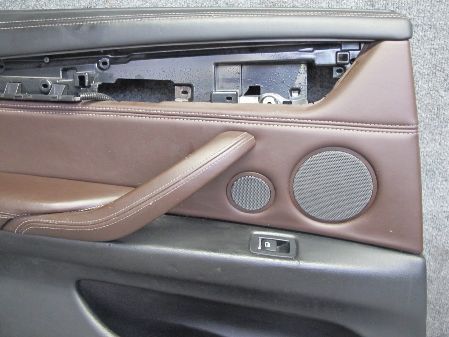 2014-2018 BMW F15 X5 Rear Left & Right Door Interior Trim Panel Mokka Set of 2