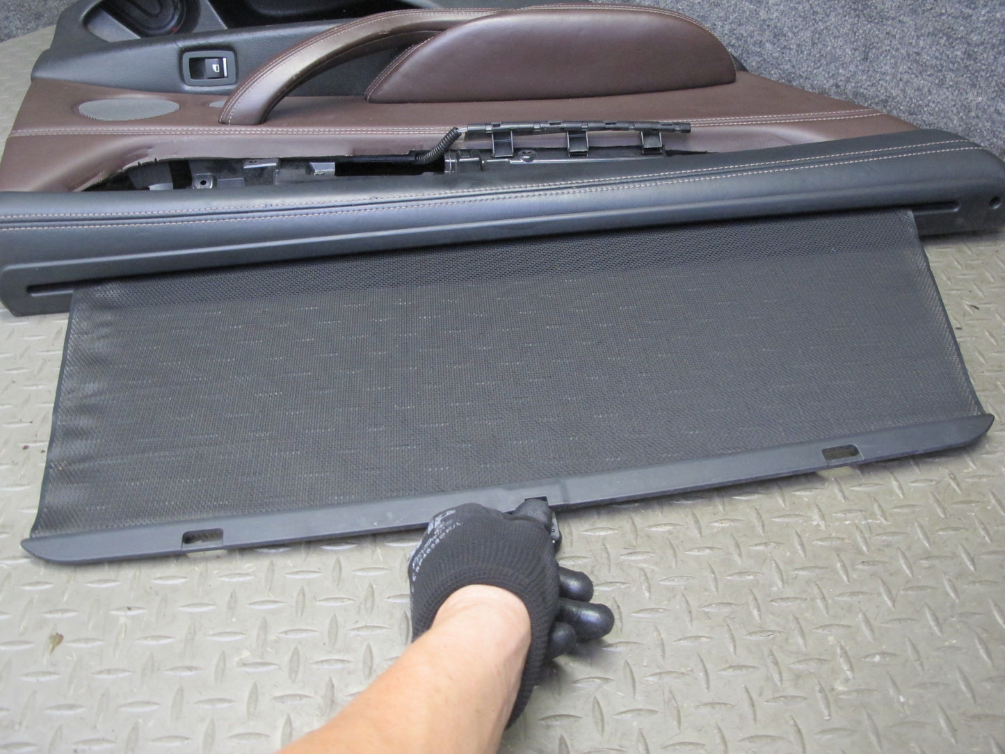 2014-2018 BMW F15 X5 Rear Left & Right Door Interior Trim Panel Mokka Set of 2