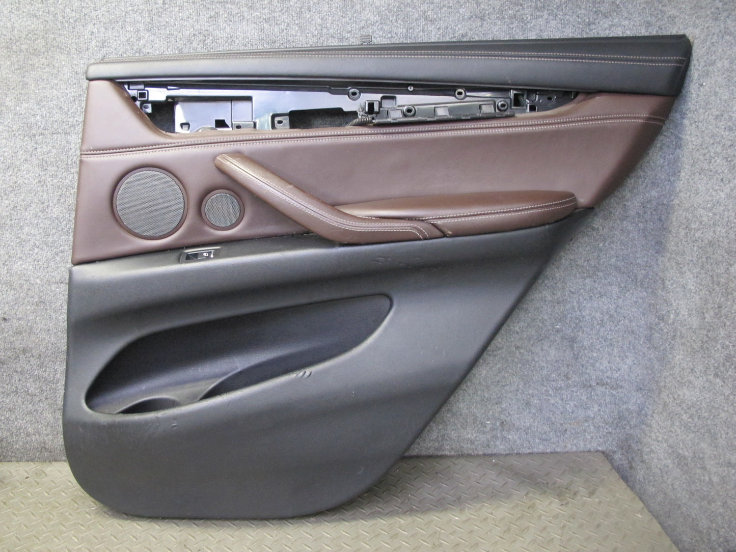 2014-2018 BMW F15 X5 Rear Left & Right Door Interior Trim Panel Mokka Set of 2