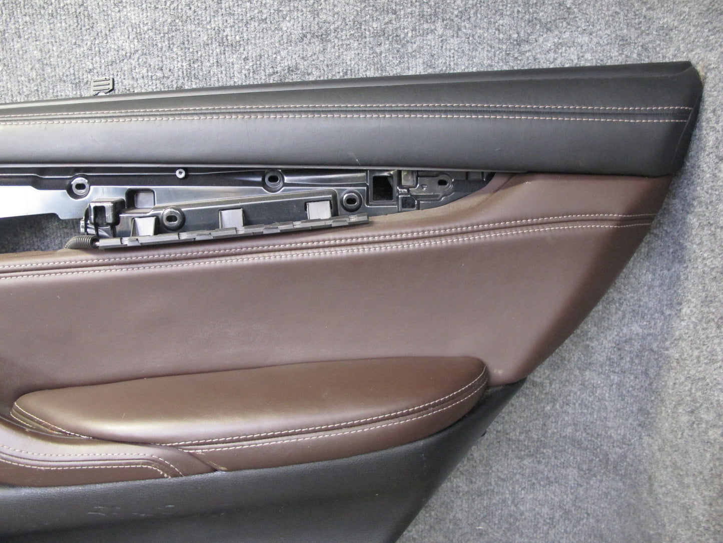 2014-2018 BMW F15 X5 Rear Left & Right Door Interior Trim Panel Mokka Set of 2