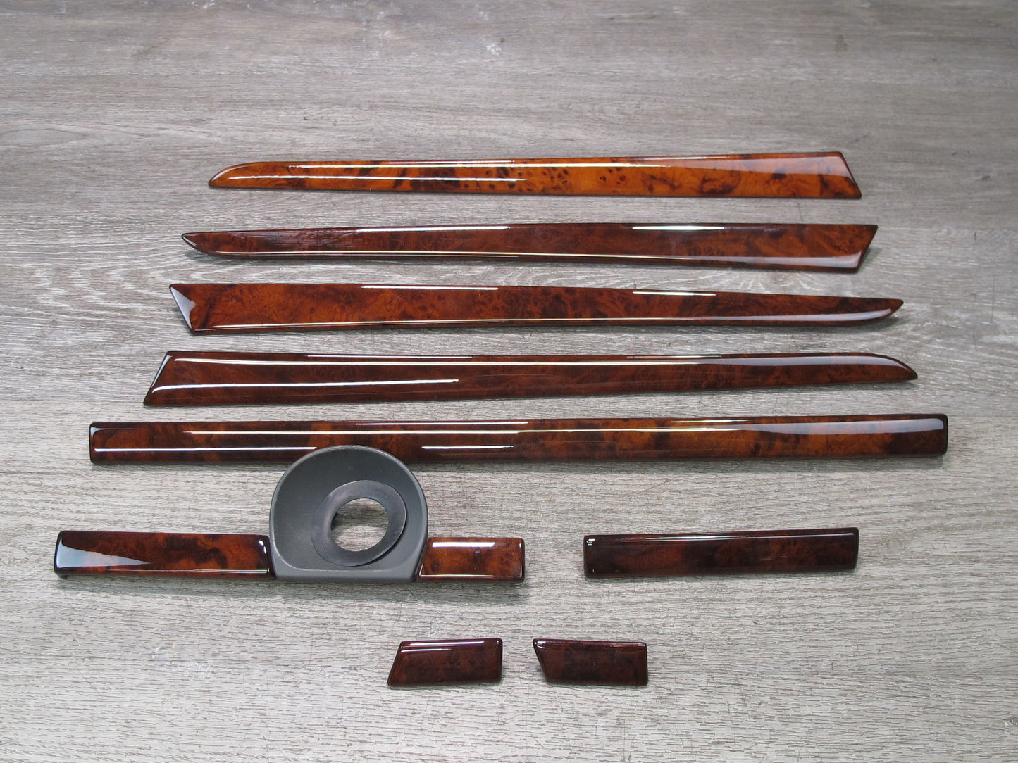 2003-2006 Porsche Cayenne 955 Dash Door Console Wood Trim Cover Panel Set