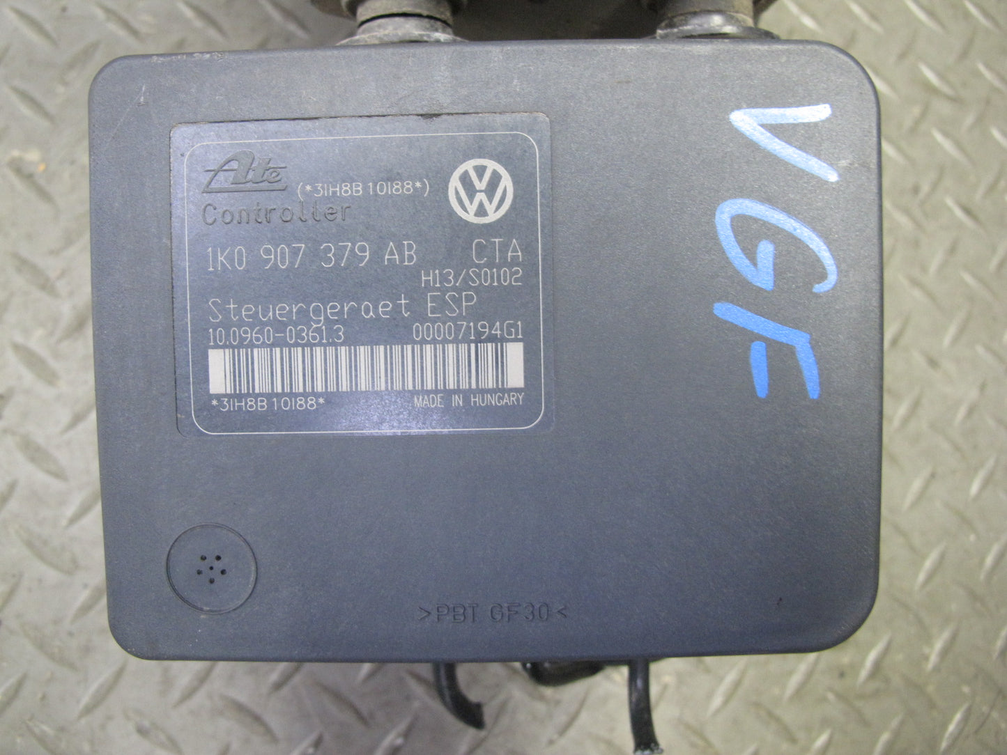 2008 VW Golf R32 VR6 3.2L AWD Anti Lock Brake ABS Pump Module 1K0614517AB OEM