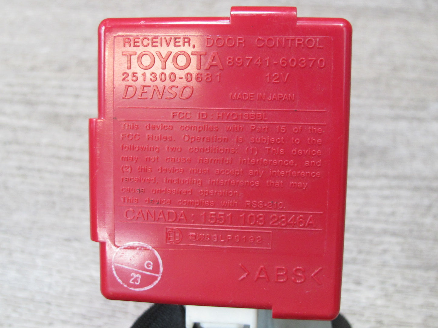 2003-2007 Lexus UZJ100L LX470 Door Control Receiver Computer Control Module
