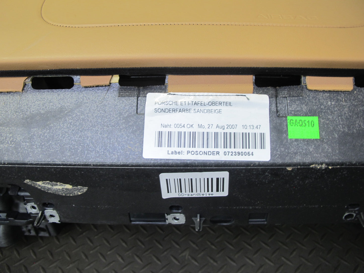 2007-2010 Porsche Cayenne 957 Dashboard Dash Instrument Panel Cover Sand Beige