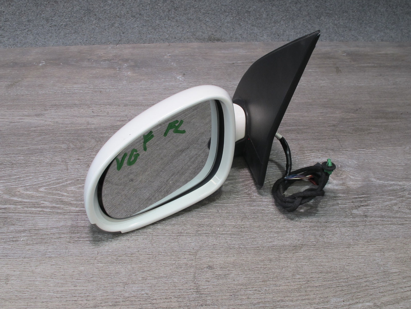 06-09 VW Rabbit GTI R32 Left Door Side View Power Heated Mirror Candy White OEM