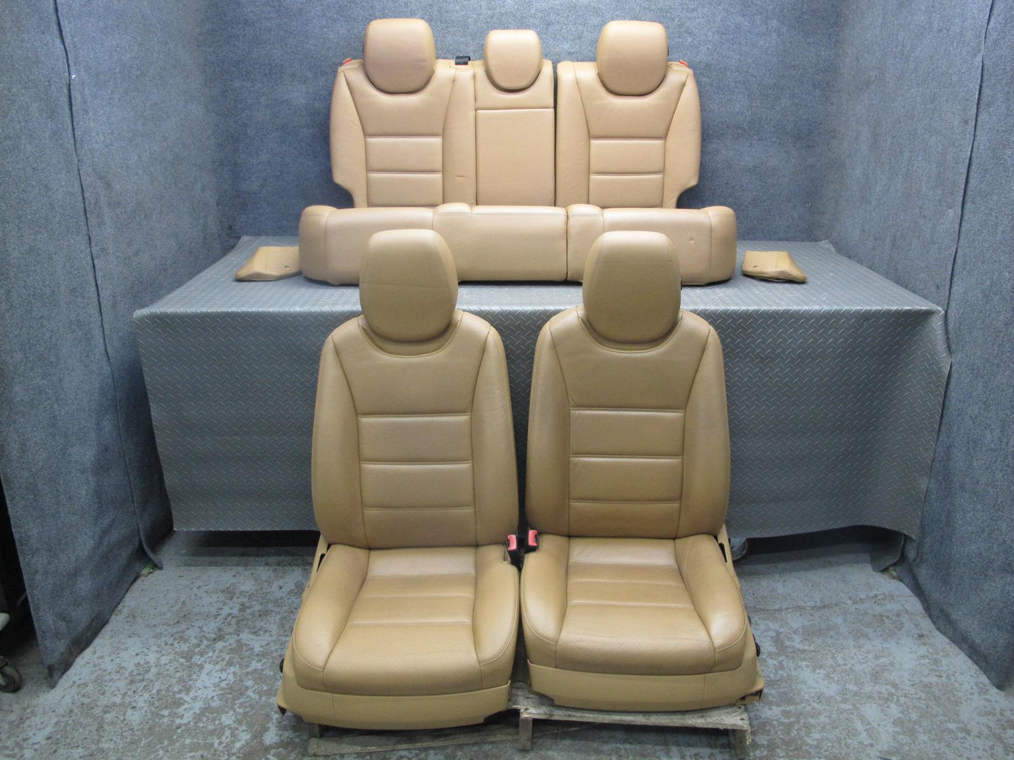 2005-2010 Porsche Cayenne 957 Front & Rear Left & Right Heated Leather Seat Set