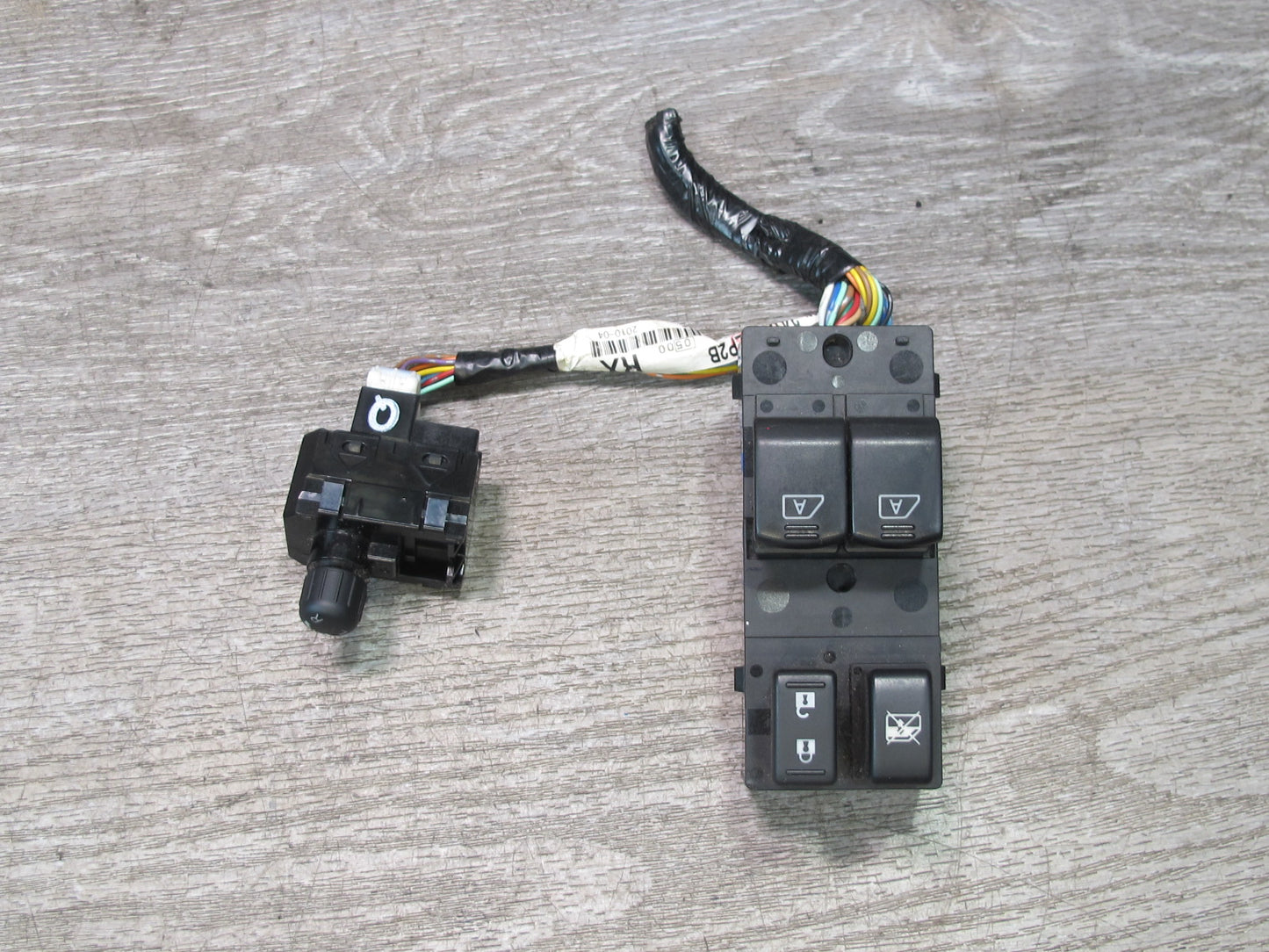 10-19 Nissan 370Z Z34 Convertible Left Door Power Window & Mirror Switch OEM