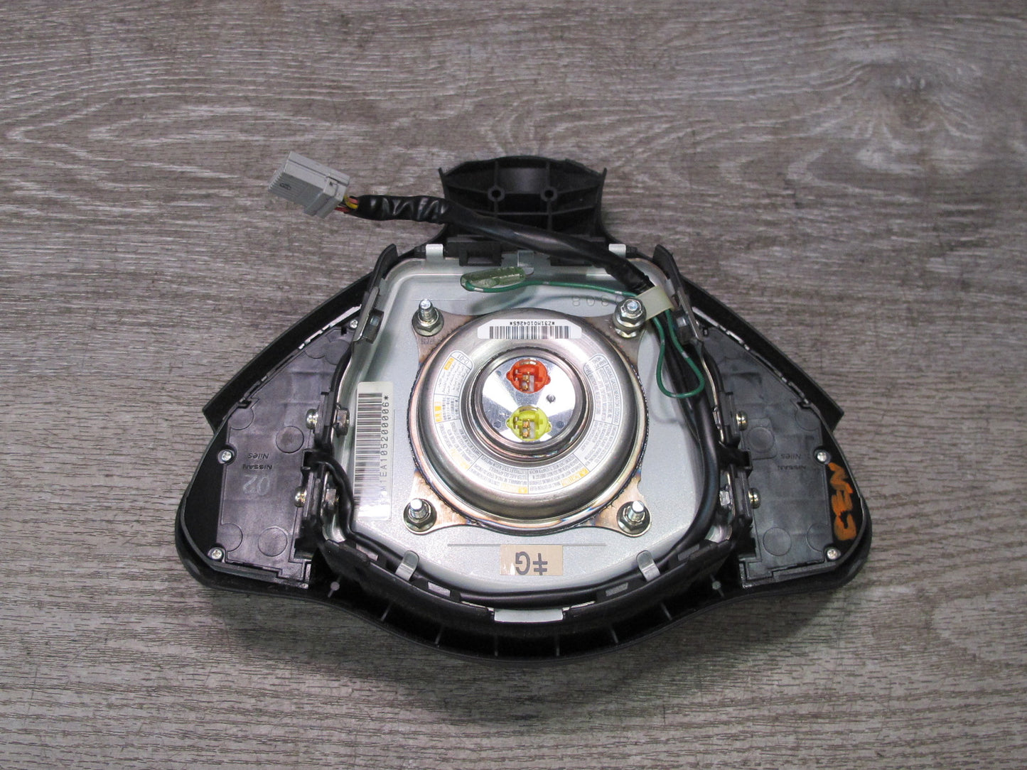 09-20 NISSAN 370Z Z34 FRONT LEFT DRIVER SIDE STEERING WHEEL SRS AIRBAG OEM