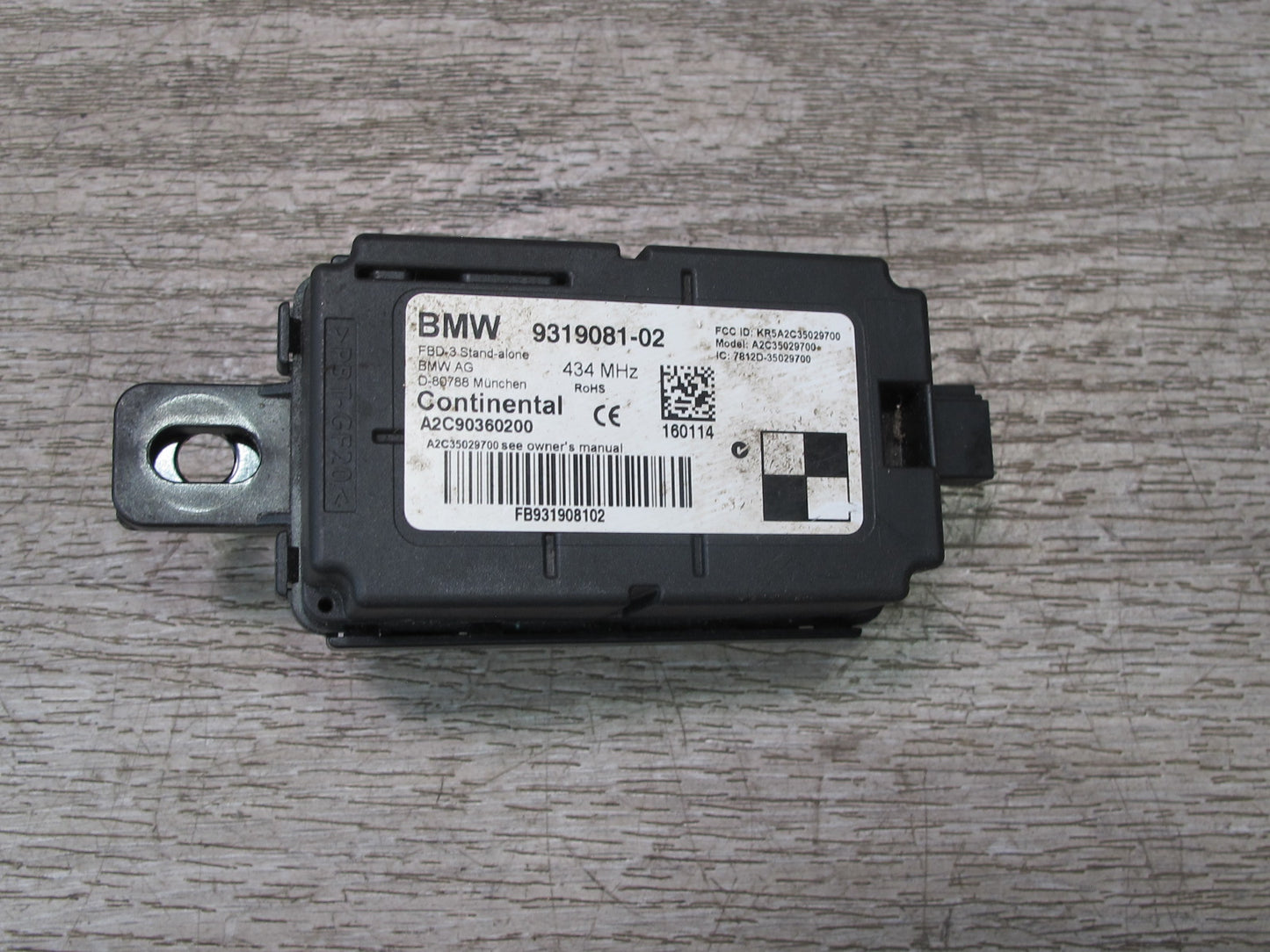 2014-2018 BMW F15 X5 Radio Remote Control Receiver Module 9319081