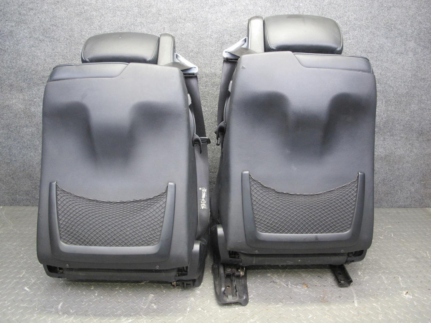 01-06 BMW E46 330ci Convertible Front & Rear Leather Sport Seat Set Black OEM
