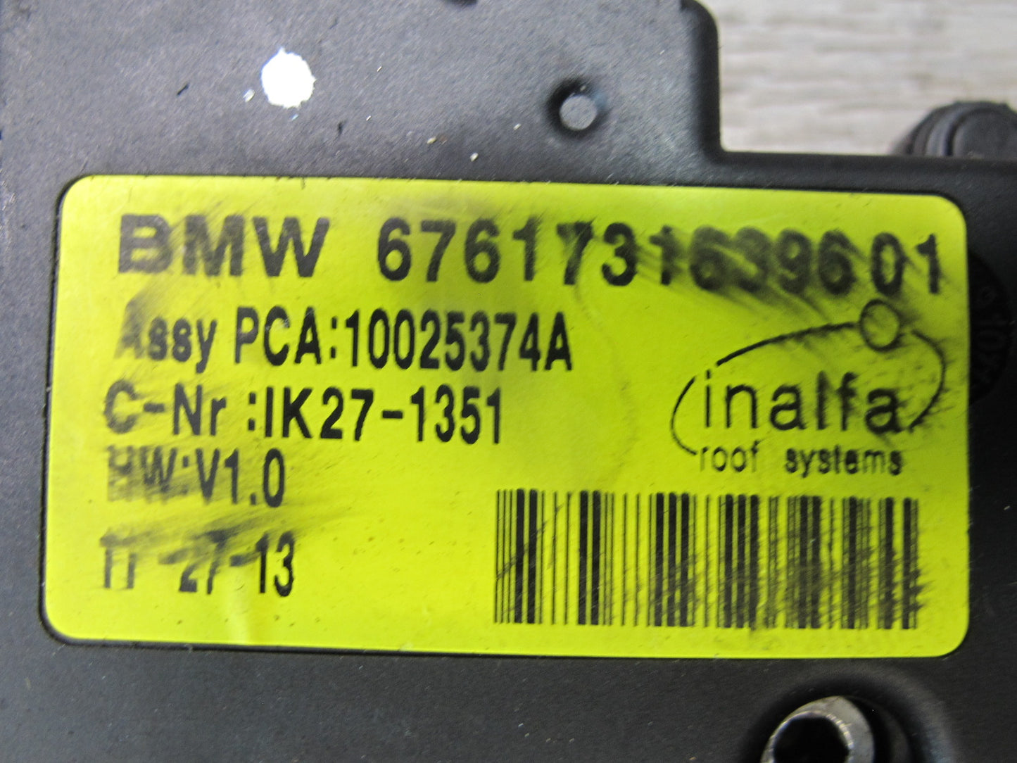 2014-2018 BMW F15 X5 Sunroof Motor Drive Unit 7316396