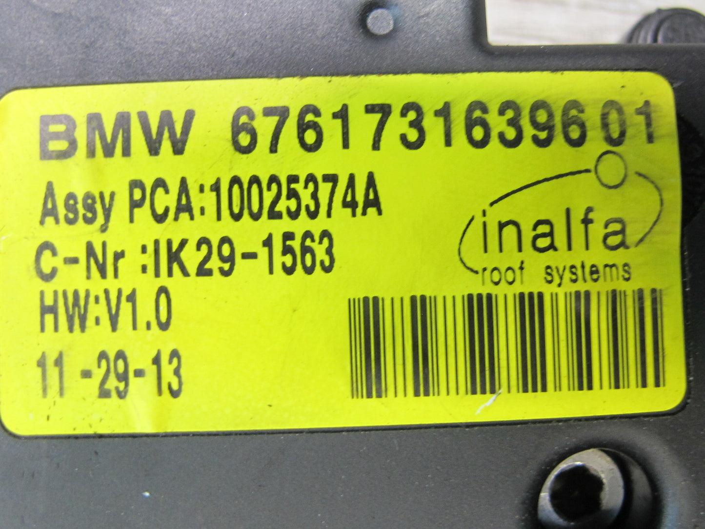 2014-2018 BMW F15 X5 Sunroof Motor Drive Unit 7316396