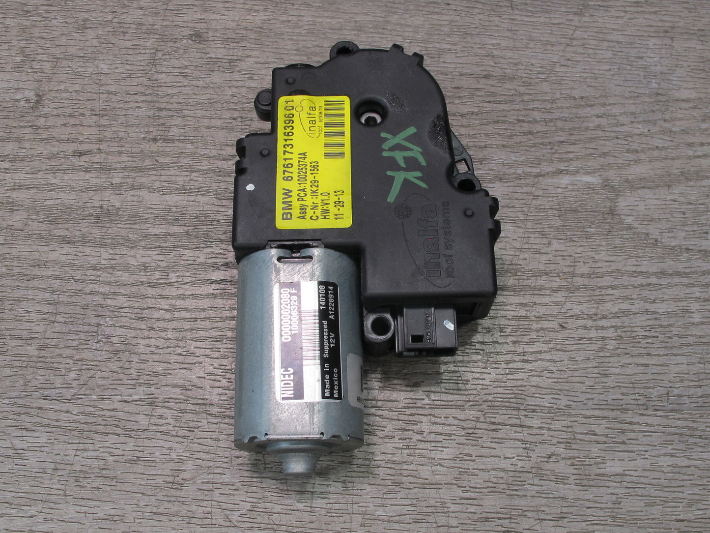 2014-2018 BMW F15 X5 Sunroof Motor Drive Unit 7316396