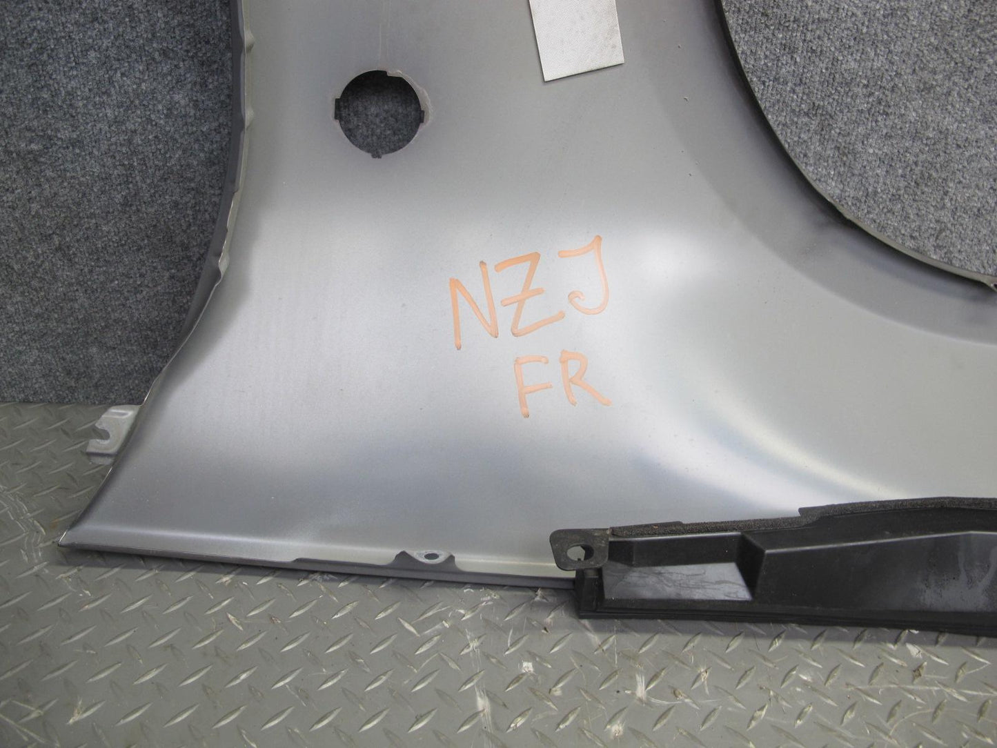 10-19 Nissan Z34 370Z Convertible Front Right Fender Shell Panel Cover Gray OEM