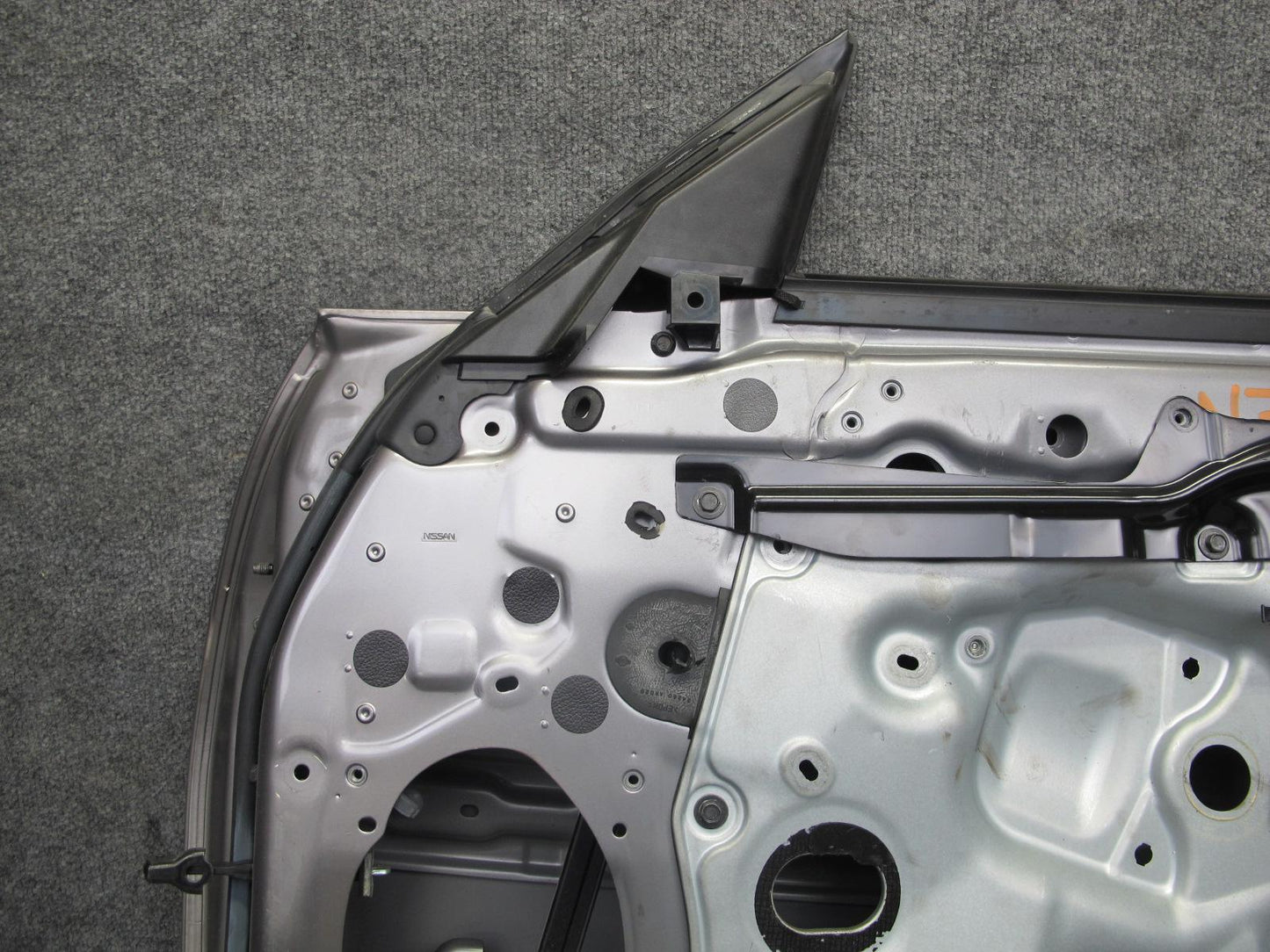 10-19 Nissan Z34 370Z Convertible Right Passenger Door Shell Panel Gray OEM