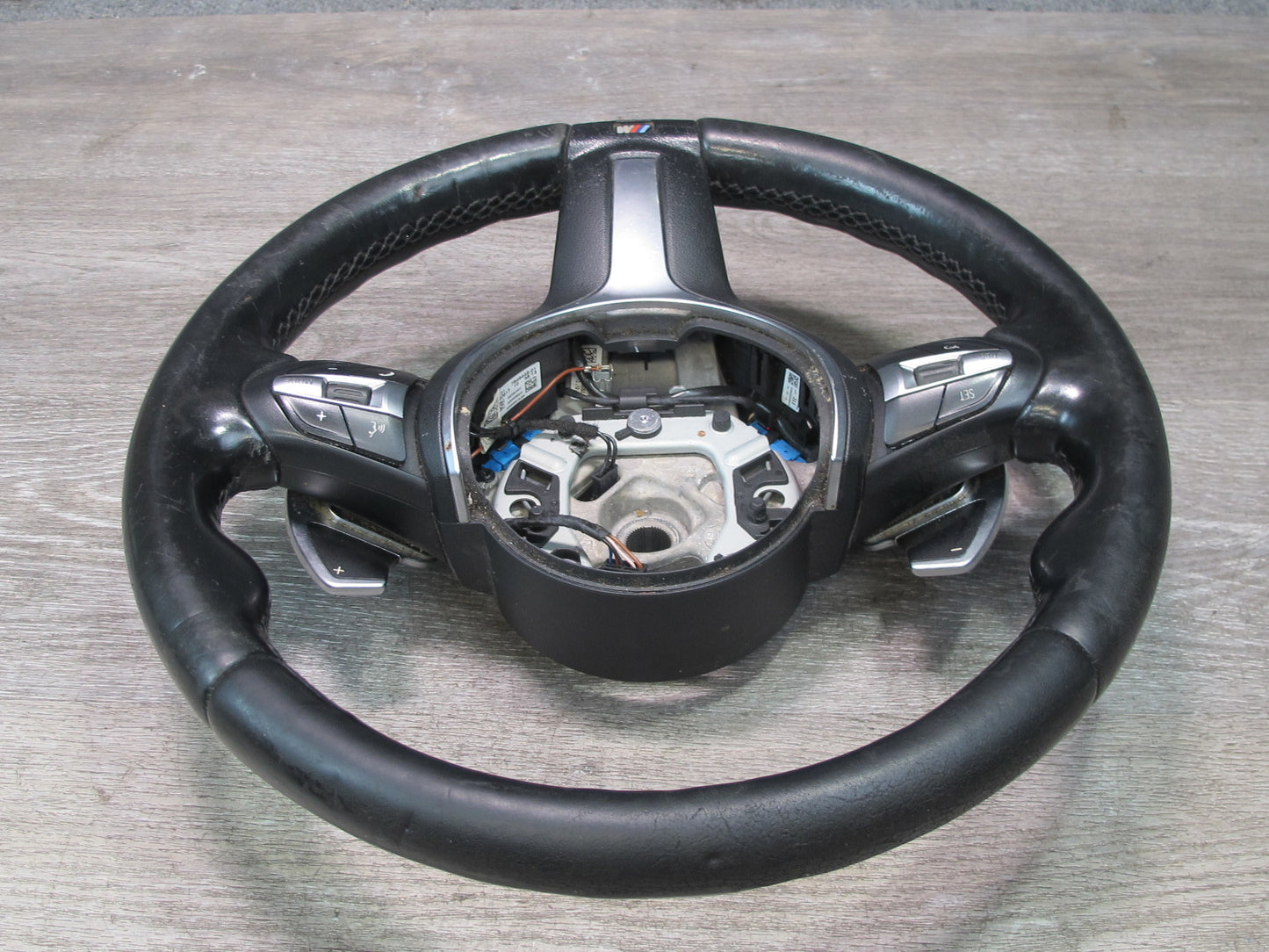 2014-2018 BMW F15 X5 M Sport Leather Heated Steering w Paddles & Controls
