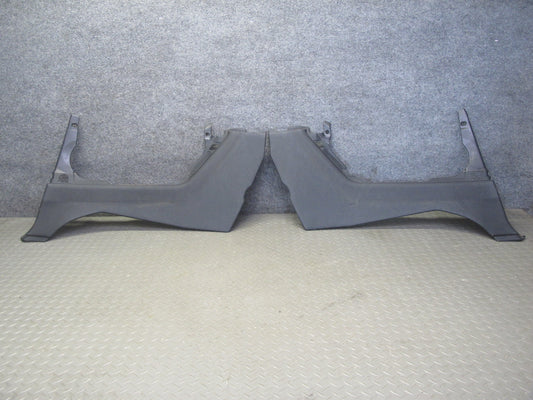 01-06 BMW E46 Convertible Set of 2 Rear Lower Quarter Trim Cover Panel Black OEM