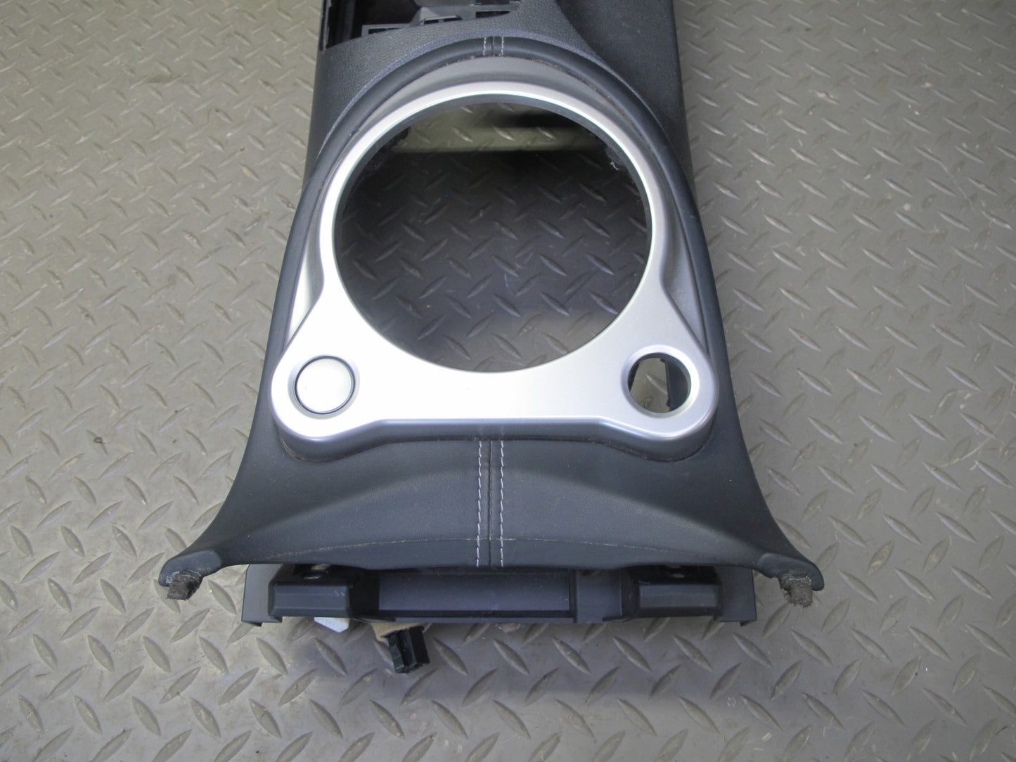 10-14 Nissan 370Z Z34 A/T Front Center Console Trim Cover Panel Black OEM