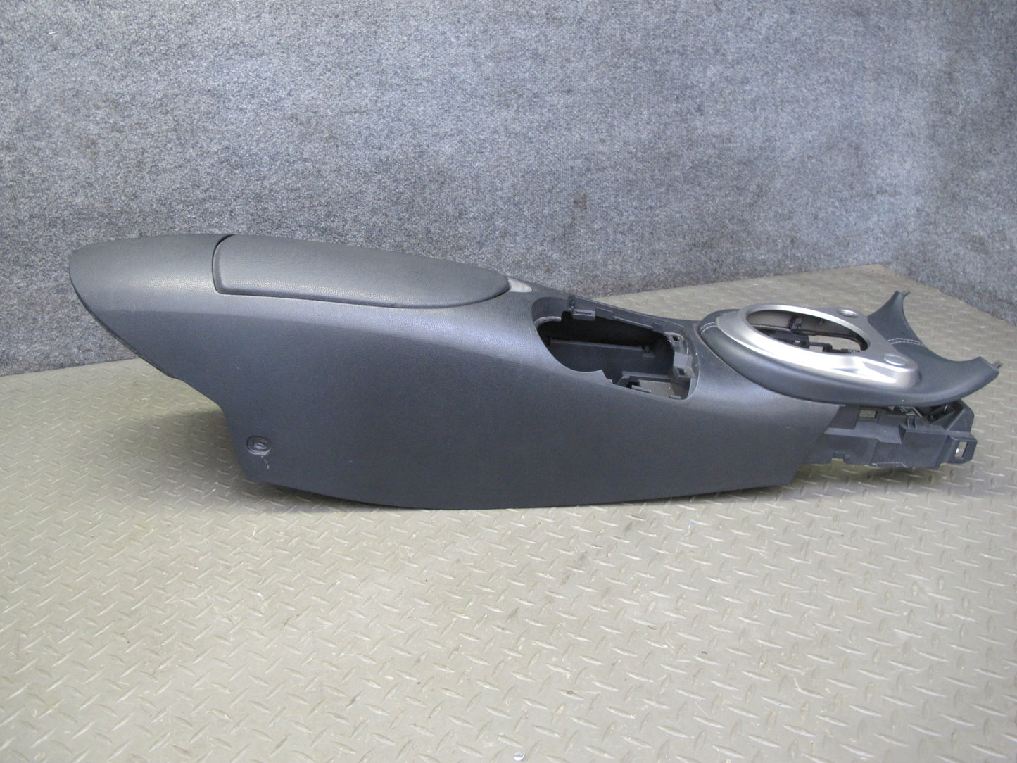 10-14 Nissan 370Z Z34 A/T Front Center Console Trim Cover Panel Black OEM