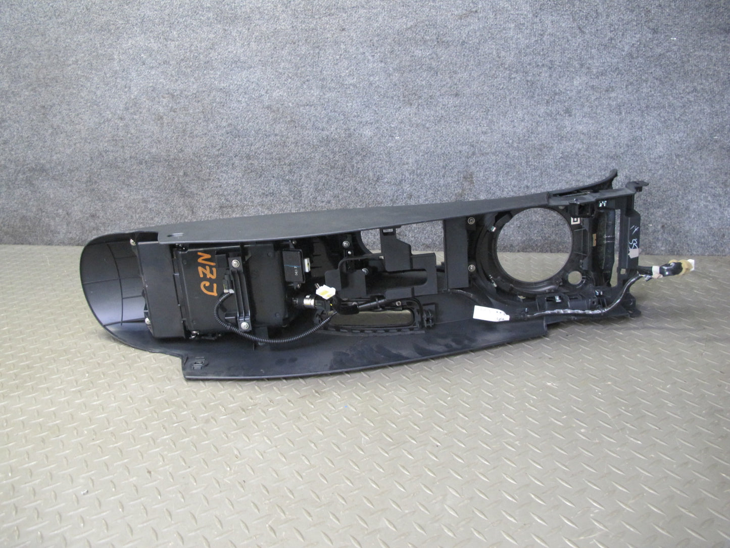 10-14 Nissan 370Z Z34 A/T Front Center Console Trim Cover Panel Black OEM