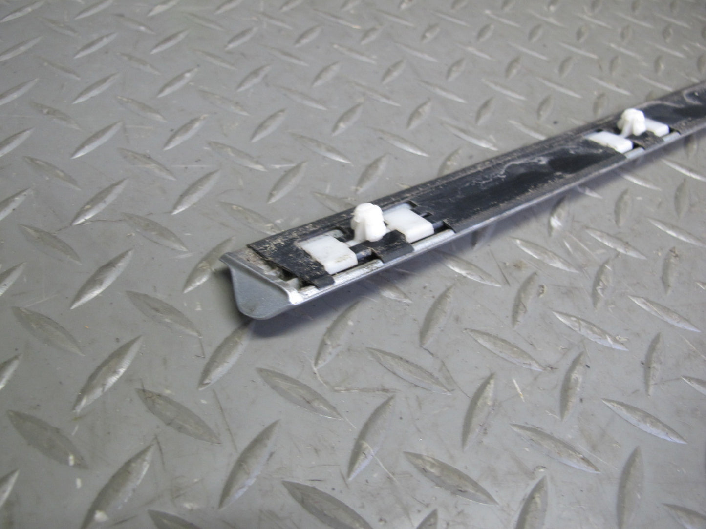 01-06 BMW E46 Coupe Convertible Set of 3 Left Door & Quarter Molding Silver OEM