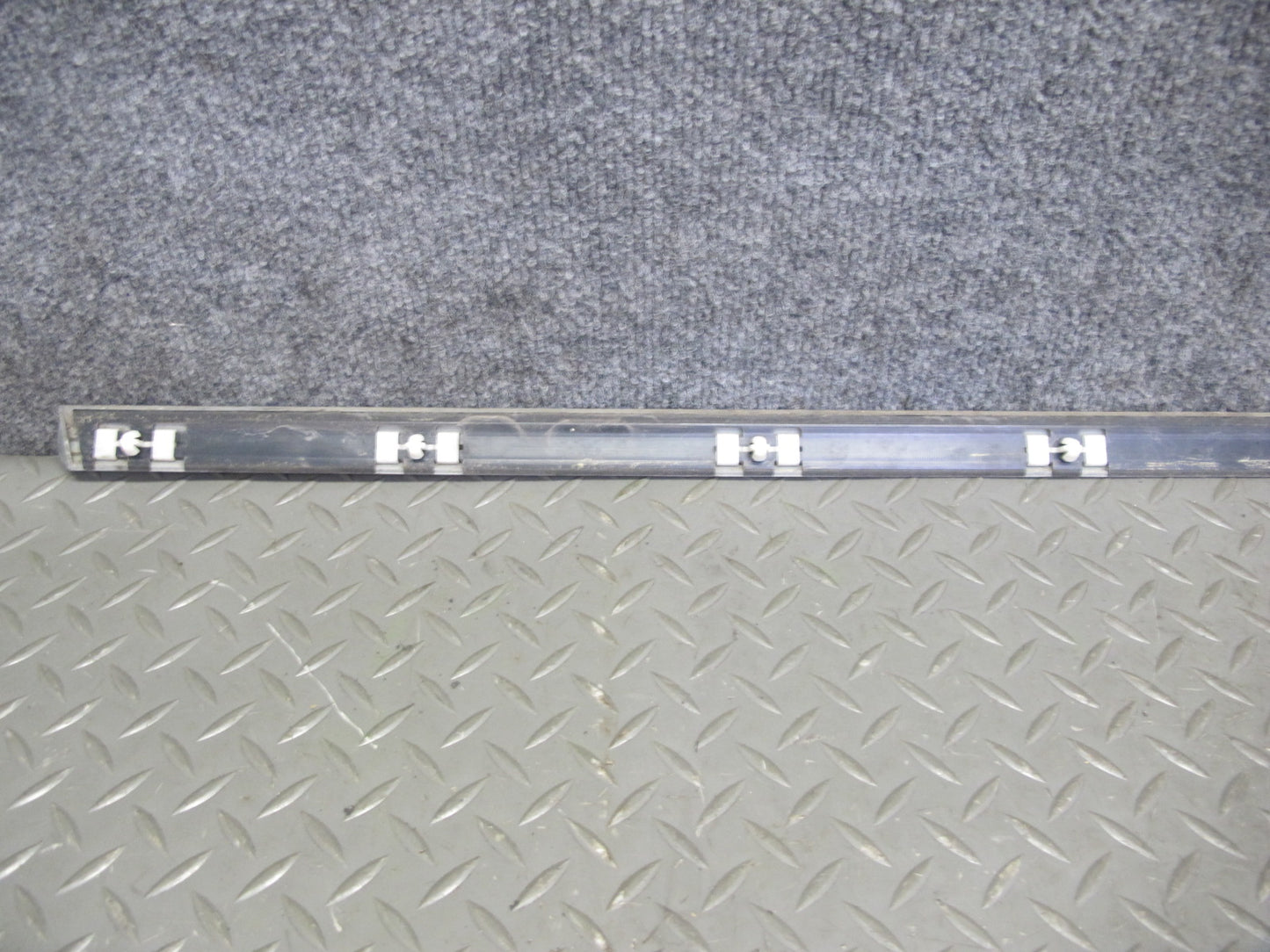 01-06 BMW E46 Coupe Convertible Set of 3 Left Door & Quarter Molding Silver OEM