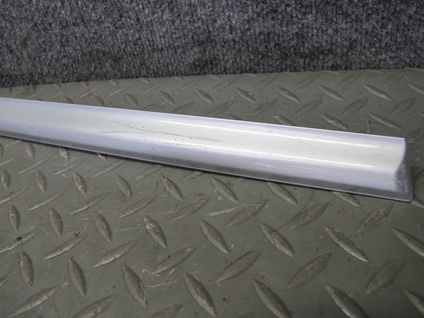 01-06 BMW E46 Coupe Convertible Set of 3 Left Door & Quarter Molding Silver OEM