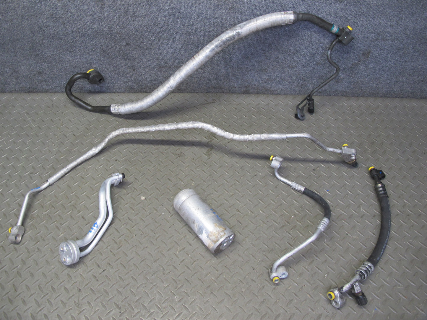 01-06 BMW E46 330Ci M54 Set of 6 A/C Air Condition Hose Pipe Line Dryer OEM