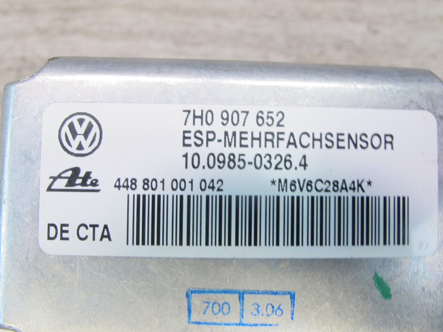 2003-2010 Porsche Cayenne 955 YAW Turn Rate Acceleration Rate Speed Sensor